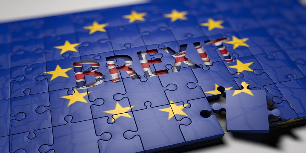 Brexit jigsaw, with the British piece removed